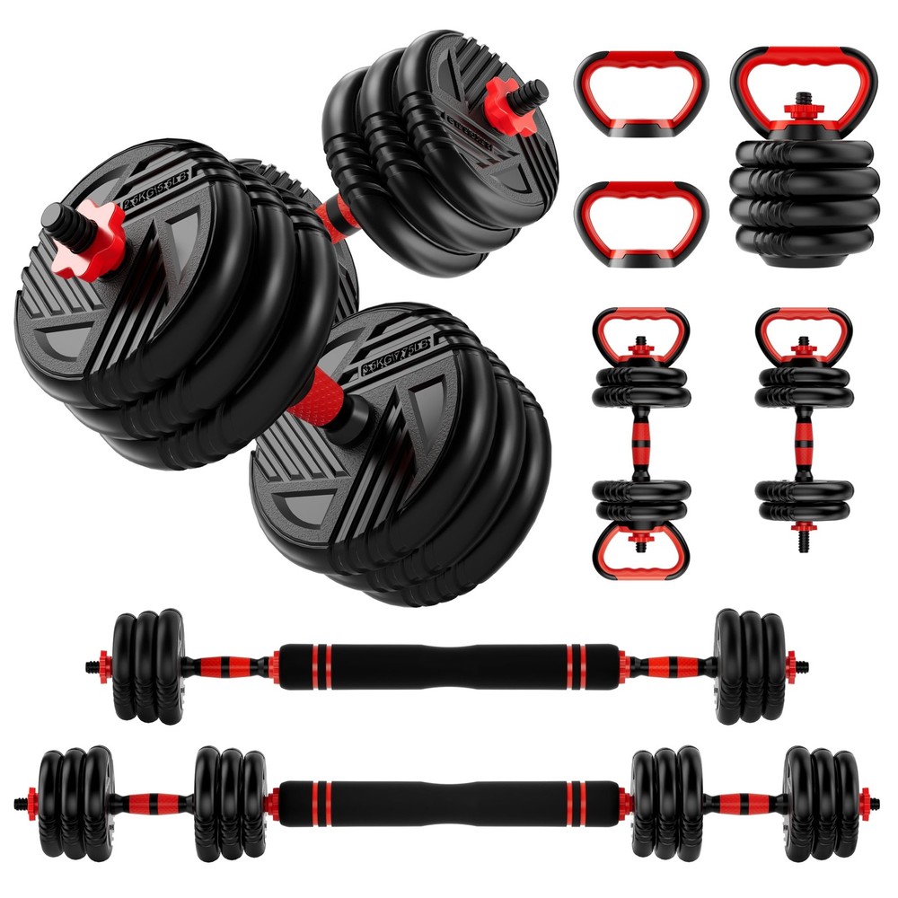 Adjustable Dumbbell Set, 10/20/30/45/70/90lbs, 5 in 1 Multi-Function Dumbbells