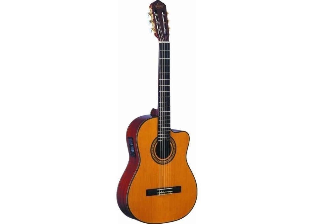 Oscar Schmidt 6 String Classical Guitar, Right, Brown (OC11CE-A-U)