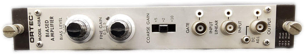 Ortec 408A Biased Amplifier Test Equipment