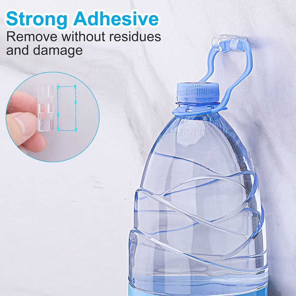 Adhesive Cable Clips Clear (40PCS, M), Upgraded Wire Holders for Wall, Strong Co