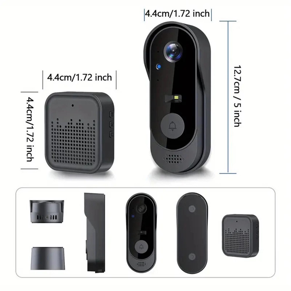 Smart Wireless WiFi Doorbell Camera Phone Door Ring Video Intercom Security Bell