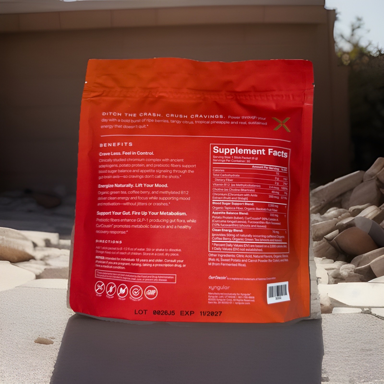 AUTHENTIC Xyngular Trimstix Fruit Punch 30 Packets NEW / SEALED Exp. 11/27