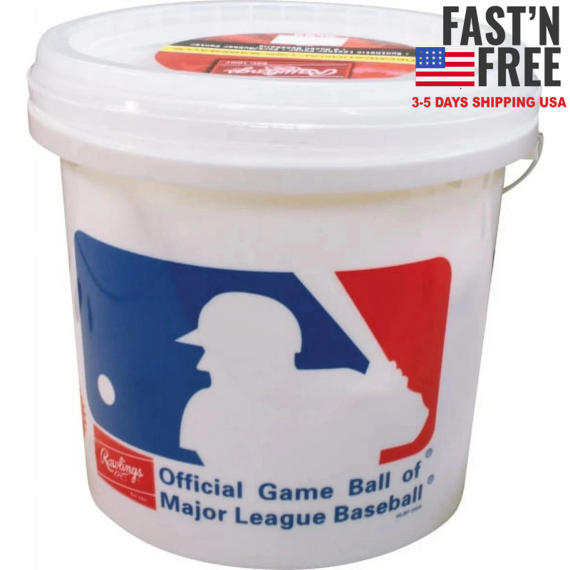 (24 Pack) Rawlings Bucket of Official League Recreational Grade OLB3 Baseballs