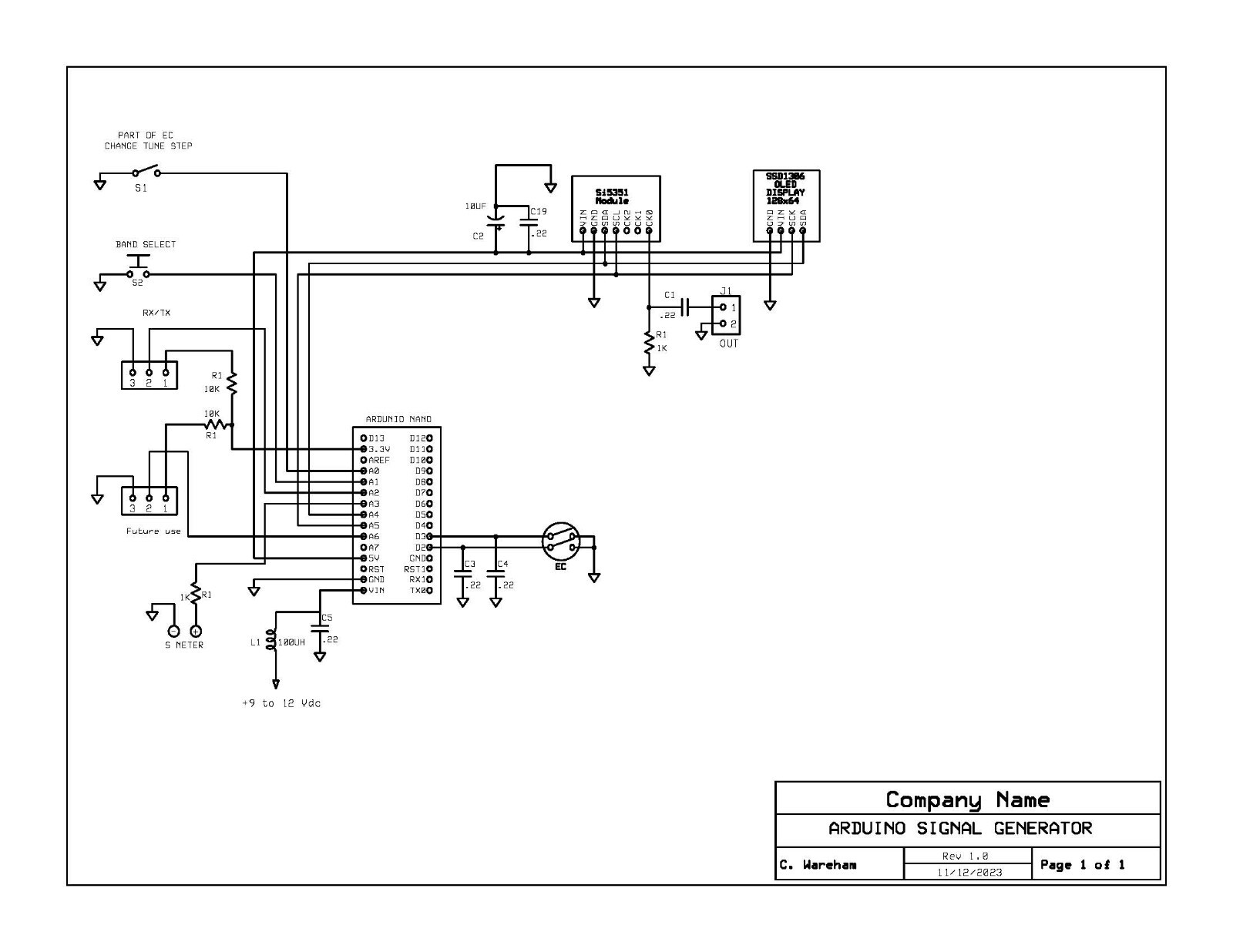 Digital VFO MODEL VFO3 CUSTOM REMOTE