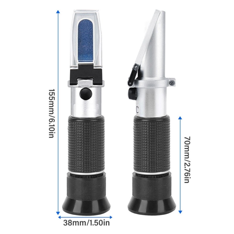 Permanent Aluminum Refractometer for Battery Electrolytic and Windshield Washer