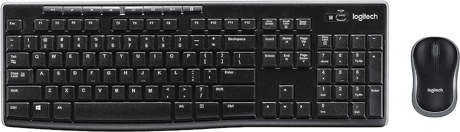 Logitech Wireless Combo MK270 with Keyboard K270 and Random Mouse(nano receiver)