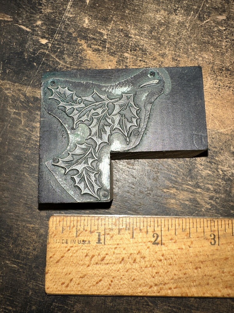 Printing Block ( Beautiful Leaves ) Corner Block￼