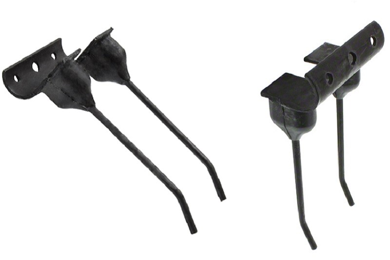 10 of Double Rubber Mount Rake Teeth 5.25" Tines x 2.375" Tine Gap RMT883 Farmer