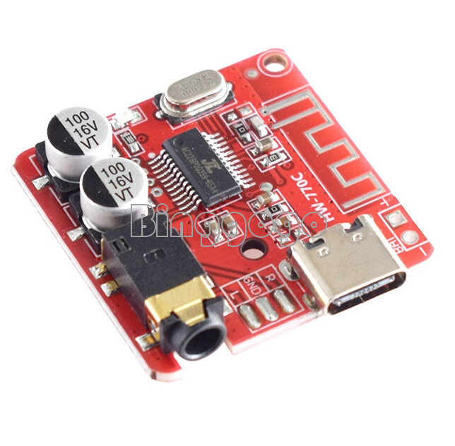 3.7-5V Type-C Bluetooth 5.1 Mini Audio MP3 Decoder Lossless Amplifier Module
