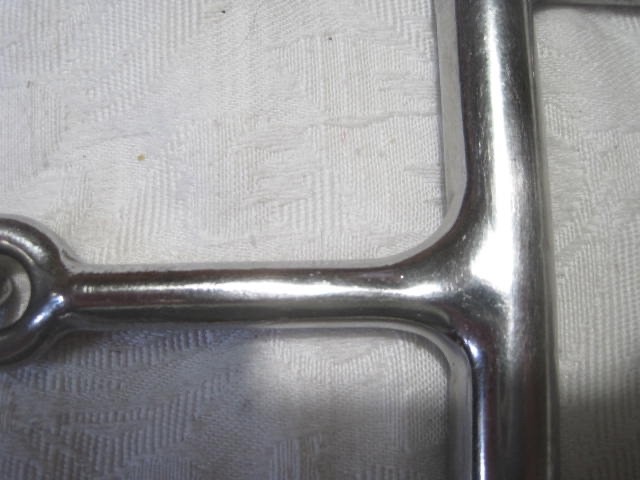 Dee Ring Jointed Snaffle Bit. 5'' Big Dee Rings Stainless Steel