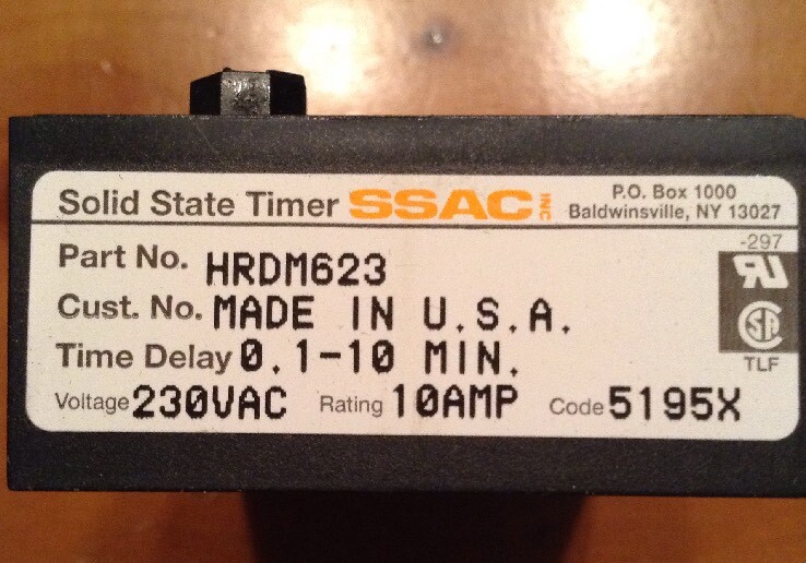 Solid State Advanced Controls,HRDM623, Time Delay Relay