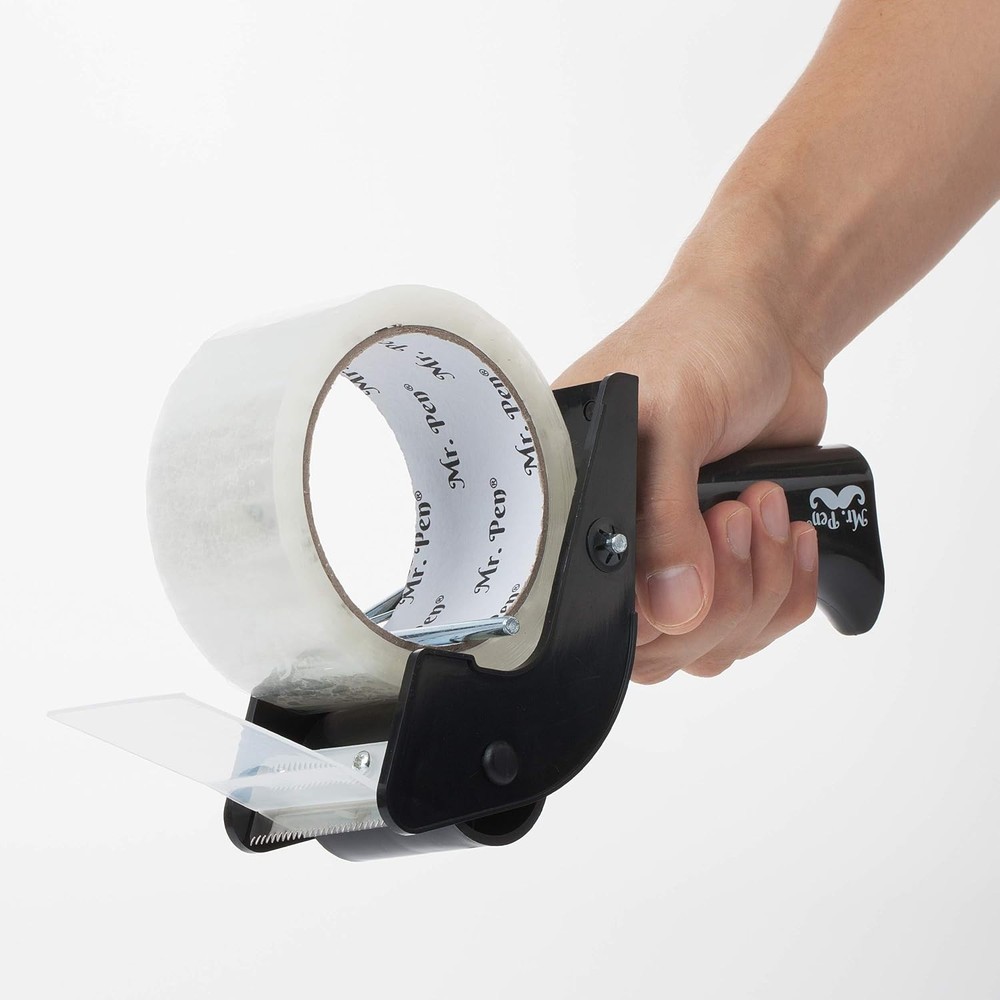 Lightweight Tape Dispenser Gun with Sharp Blade & Easy Loading - 1 Pack Included