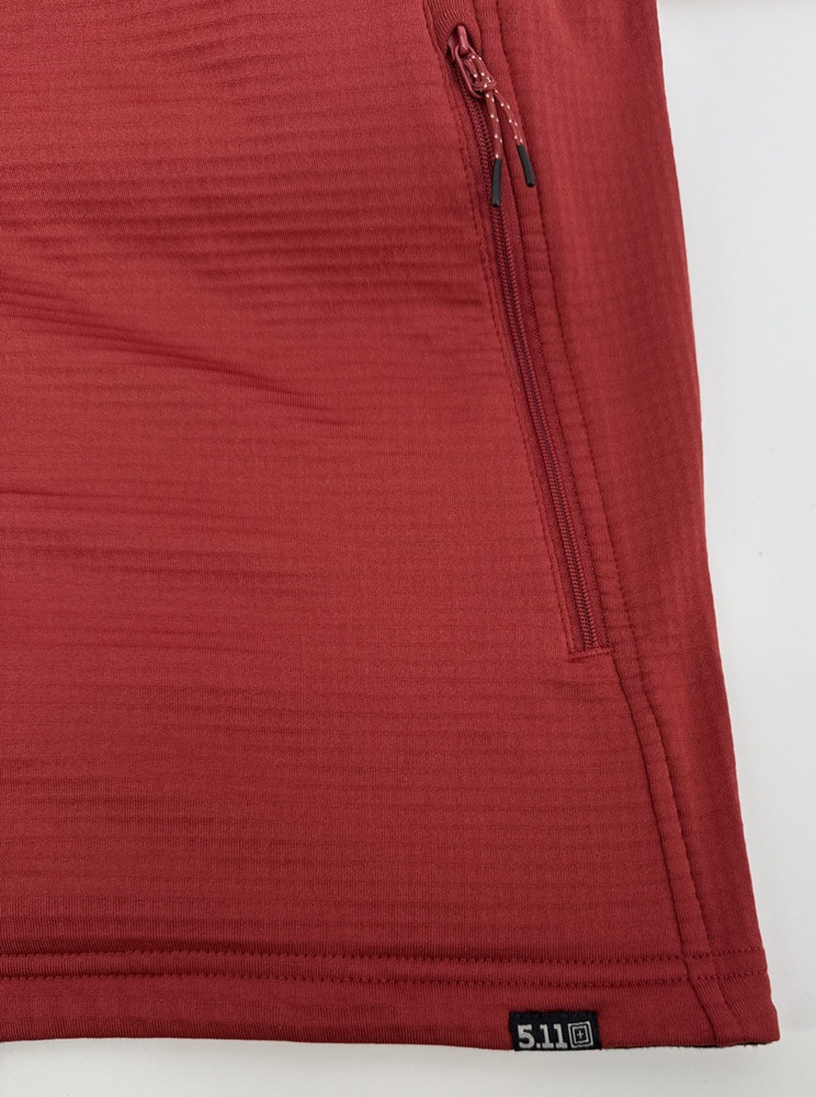 5.11 Tactical Full Zip Jacket Men’s Medium Red Performance Stretch Midlayer