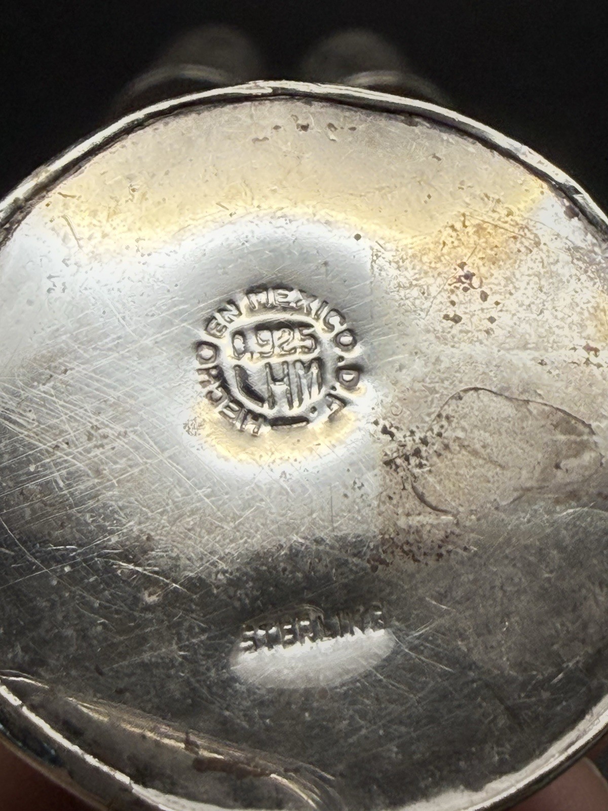 Vintage Mexican Sterling Silver Salt Pepper Shakers 925 HM Set 3