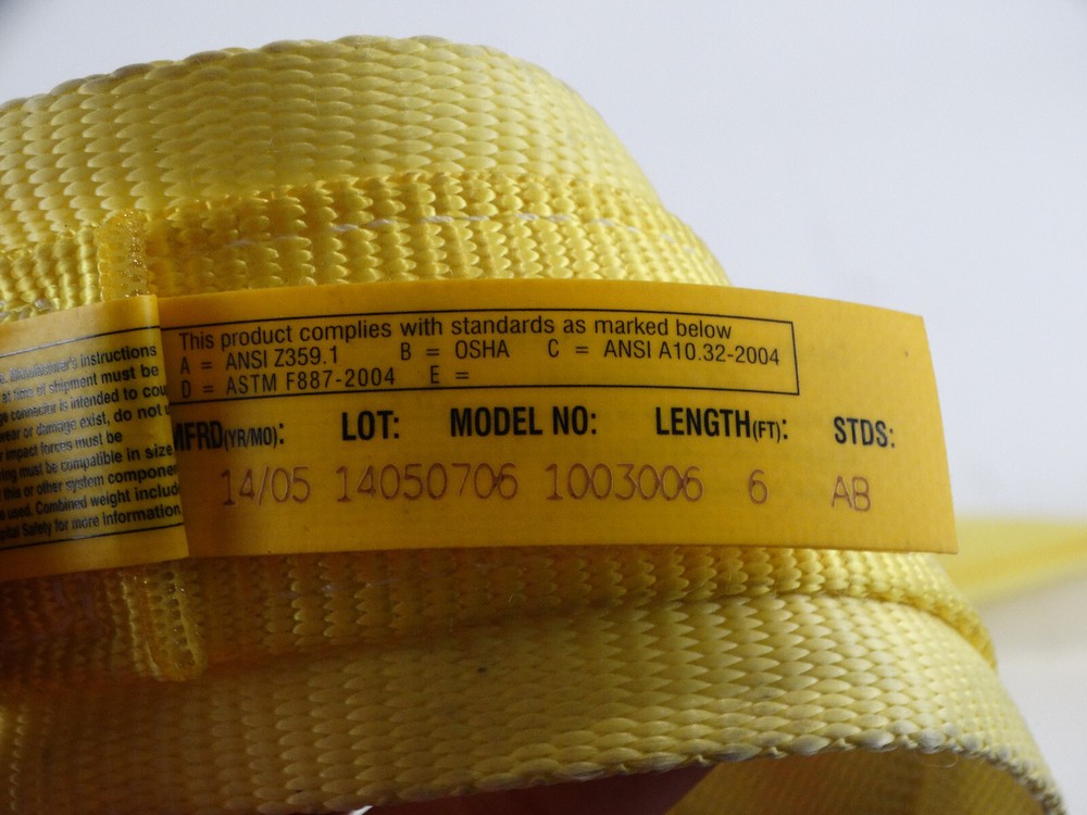 DBI-SALA® Pass-Thru Web Tie-Off Adapter Anchor 1003006, Polyester, 6 ft