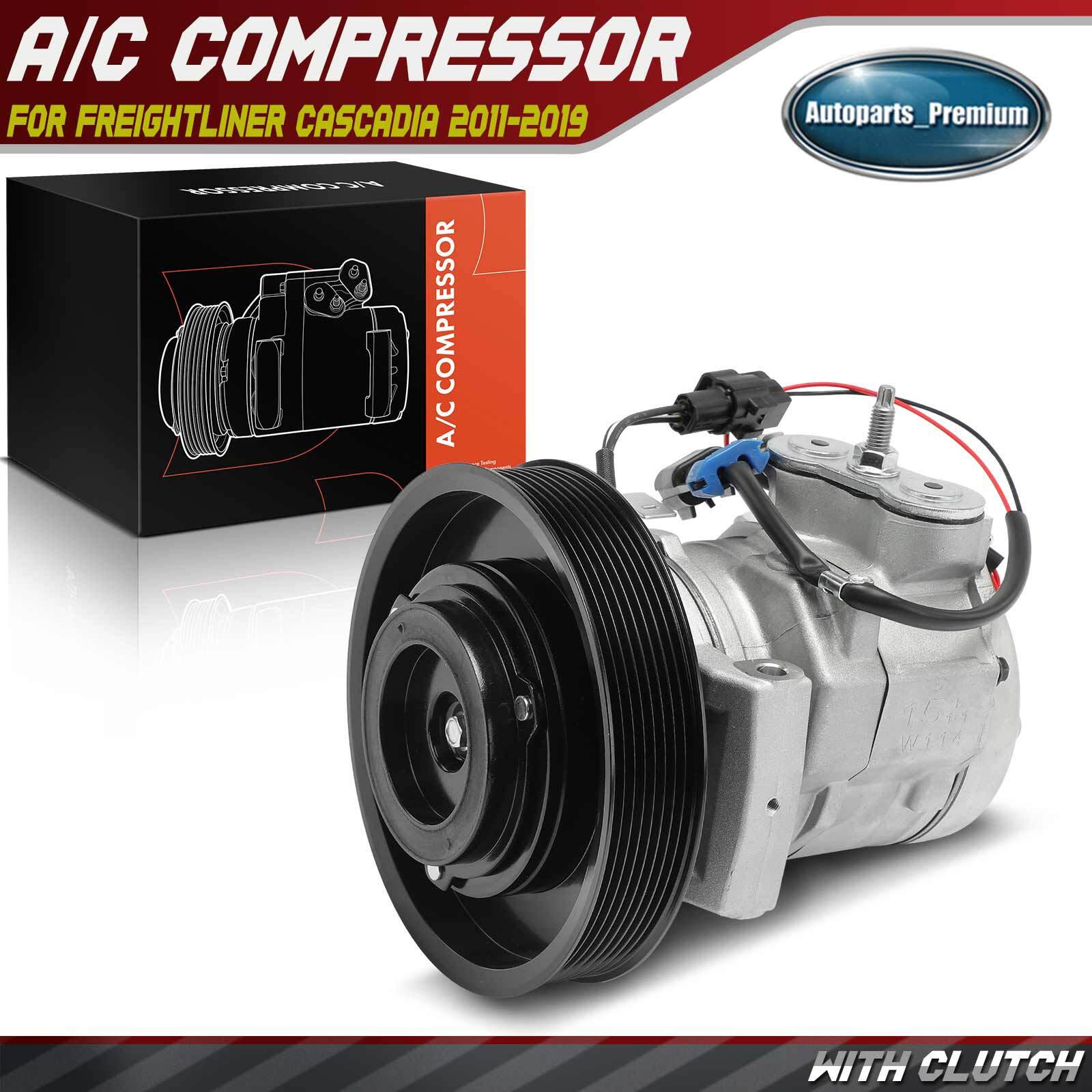 A/C Compressor with Clutch for Freightliner Cascadia 2011 2012 2013 2014-2019