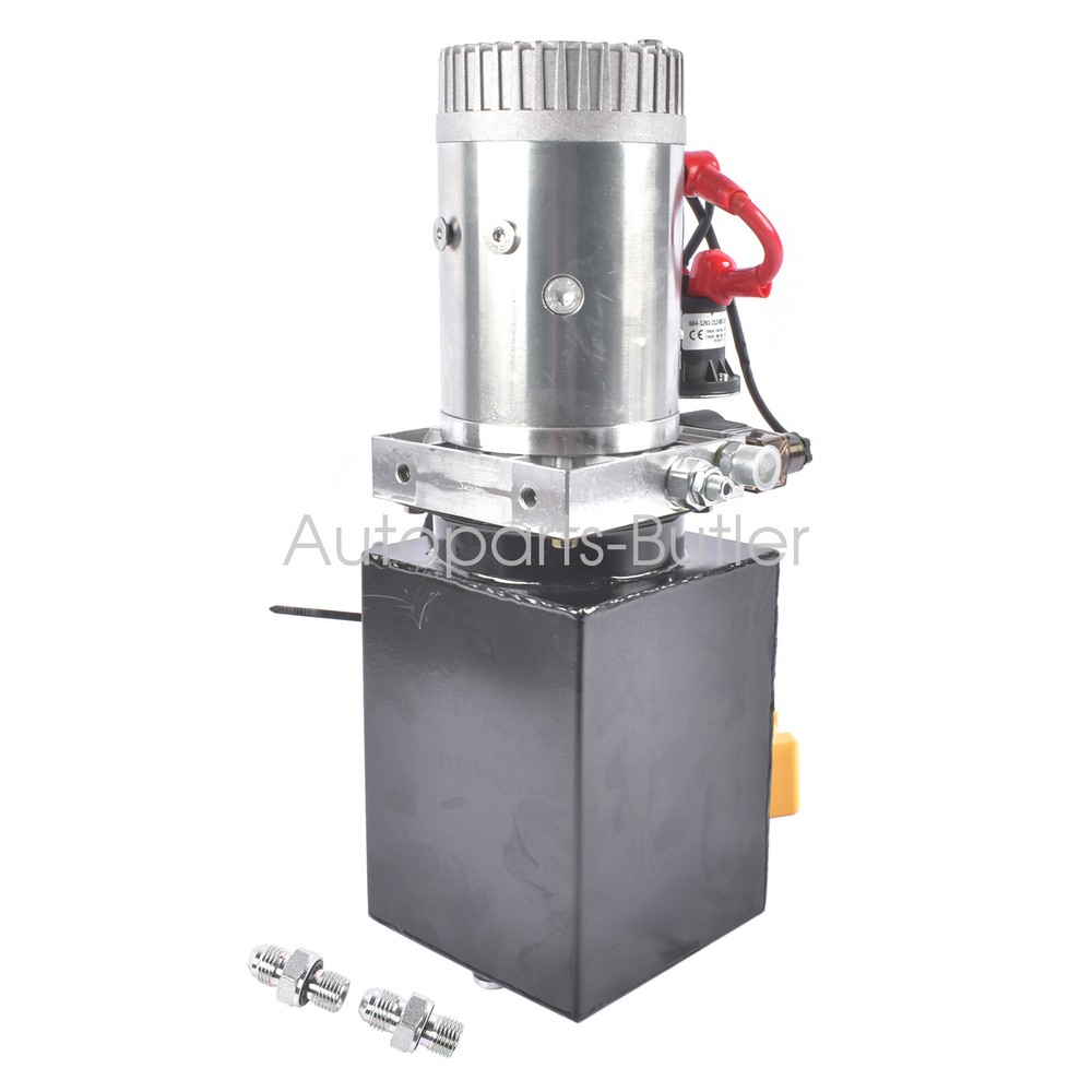 Hydraulic Power Unit Hydraulic Pump 12V Double Acting 4 Quart Dump Trailer