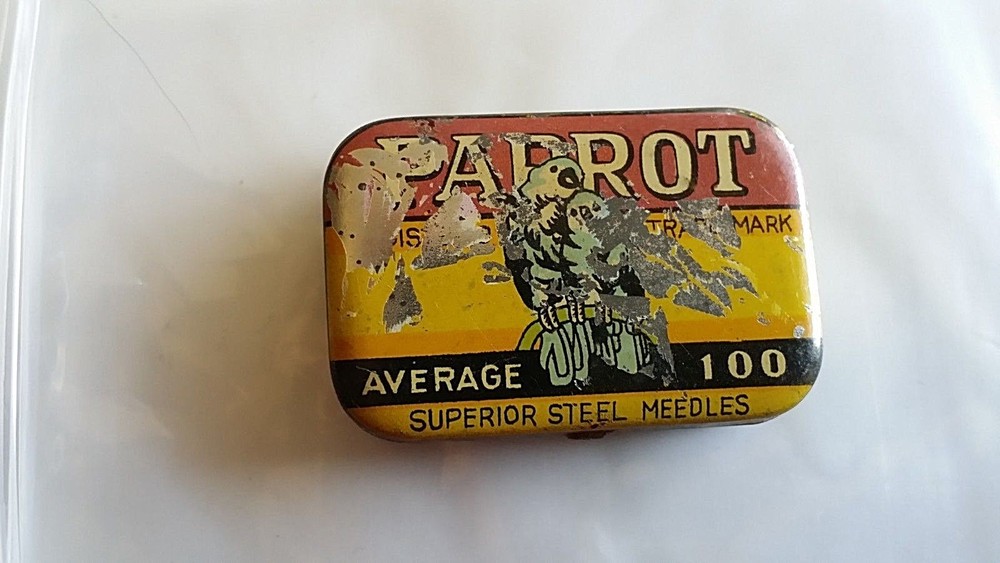 PG174 - PARROT SUPERIOR Gramophone Needles Box Empty Gramophone Tips
