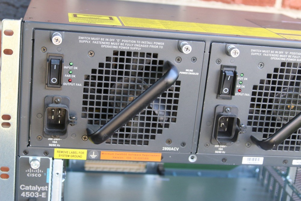 CISCO WS-C4503-E CATALYST - FAN 2x-2800ACV SWITCH CHASSIS