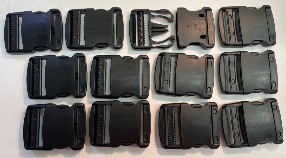 2" YKK Side Release Plastic Buckles (12)- Plastic
