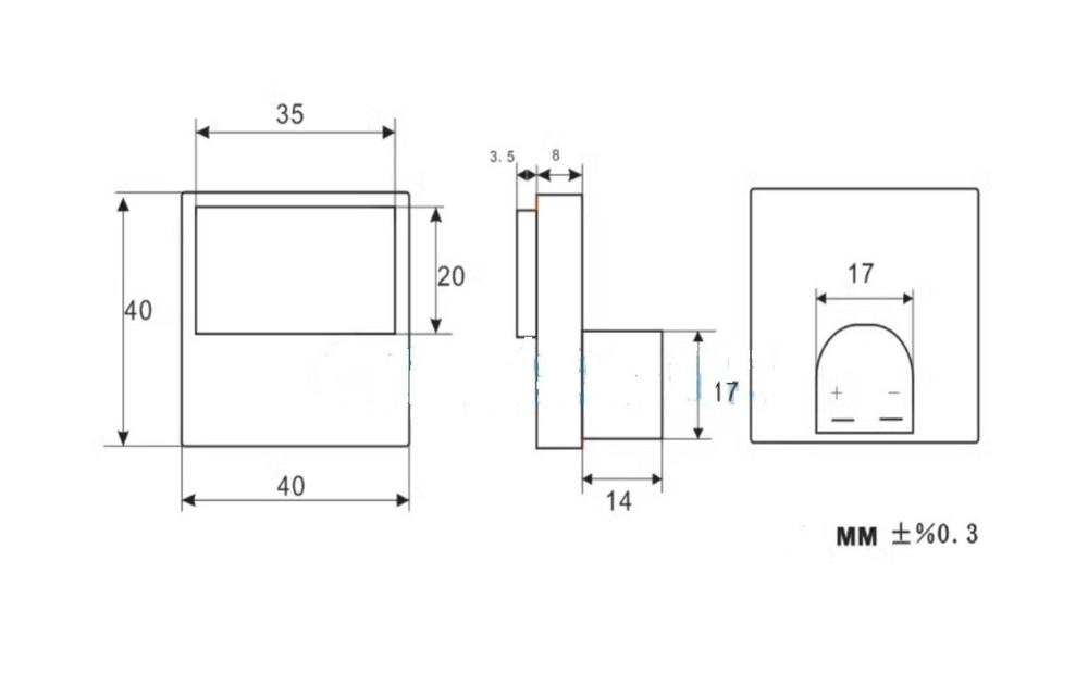 Small VU Panel Meter - 500uA