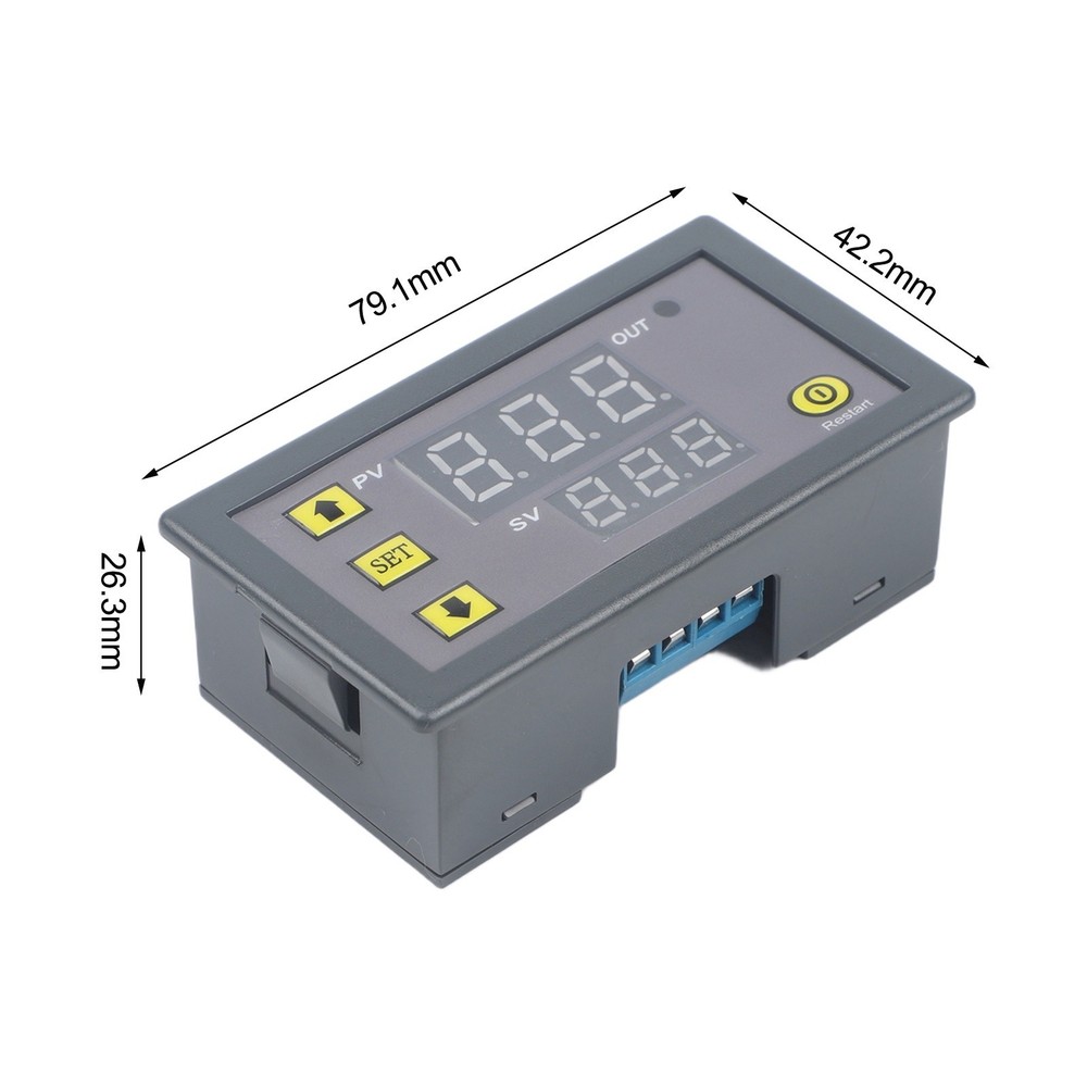 Cycle Timer Digital Delay Relay Programmable 110220V 20A with LED Display