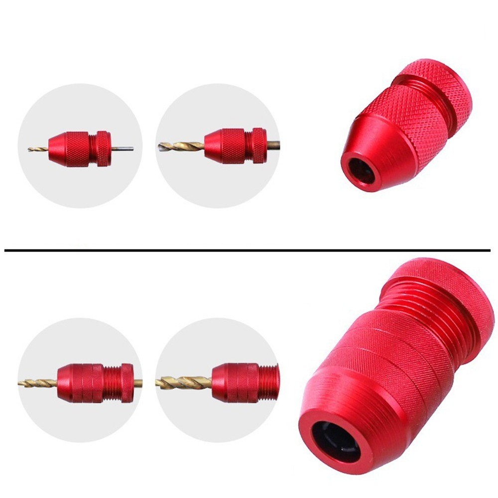 Aluminum Alloy Adjustable Drill Depth Stop for Various Drill Sizes 2Pcs