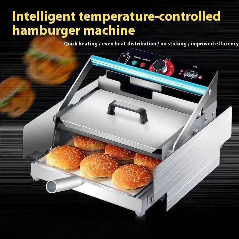 Automatic Hamburger Machine Commercial Small Hamburger Double-layer Heating