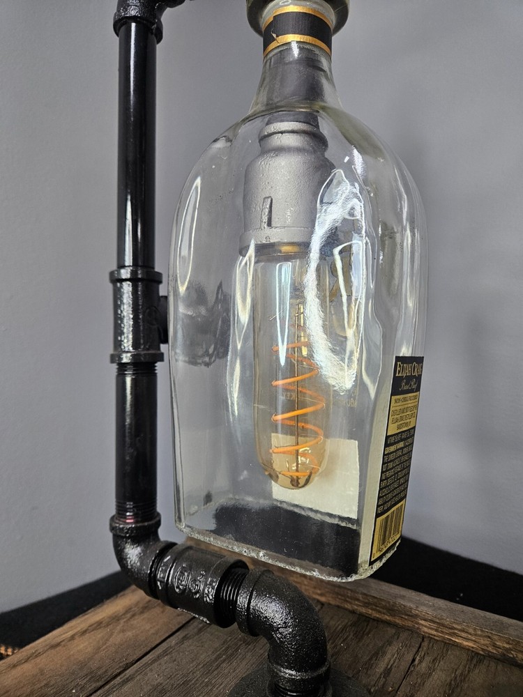 Elijah Craig - Rustic Bottle Bar Lamp Light Decor