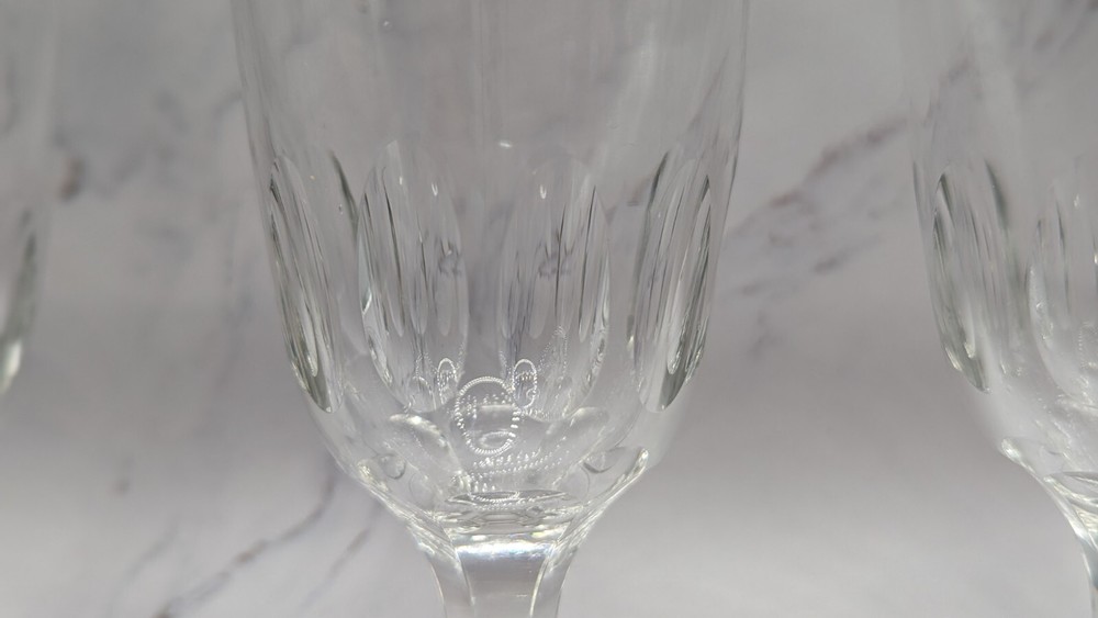4 Vintage Crystal Goblets