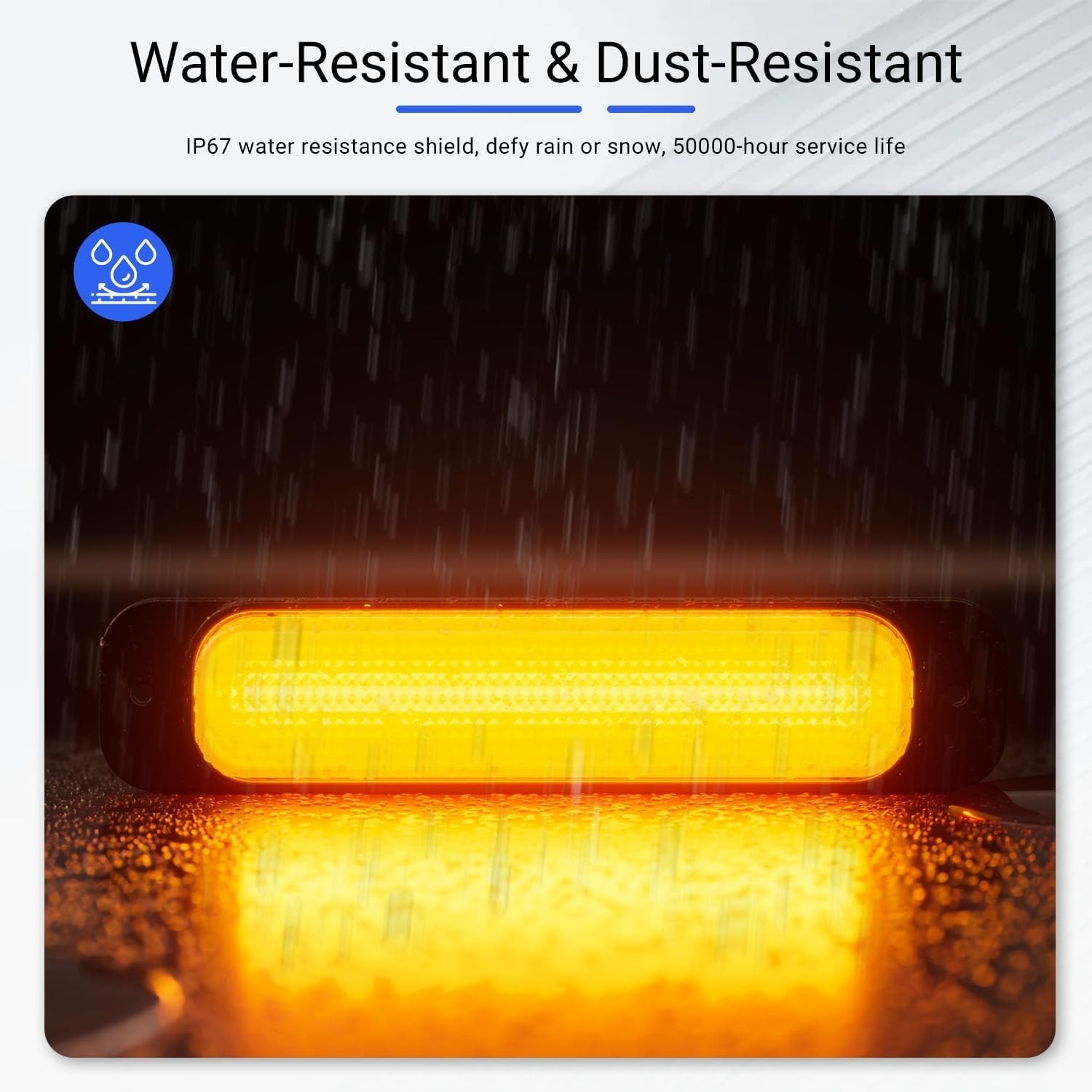 For 2019-2026 Dodge RAM 1500 Hood Protector with LED Light Hood Deflector