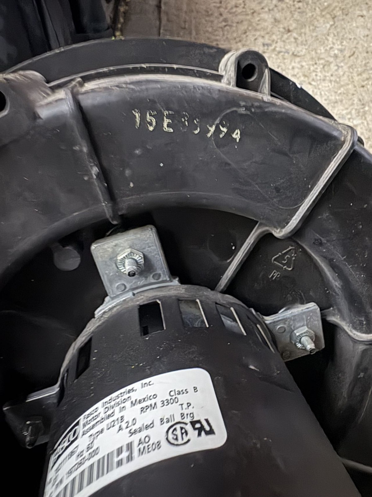 FASCO 702111867 FURNACE DRAFT INDUCER