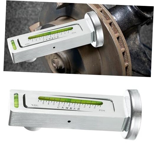Adjustable Magnetic Gauge Tool, Camber Castor Strut Wheel Alignment Silver