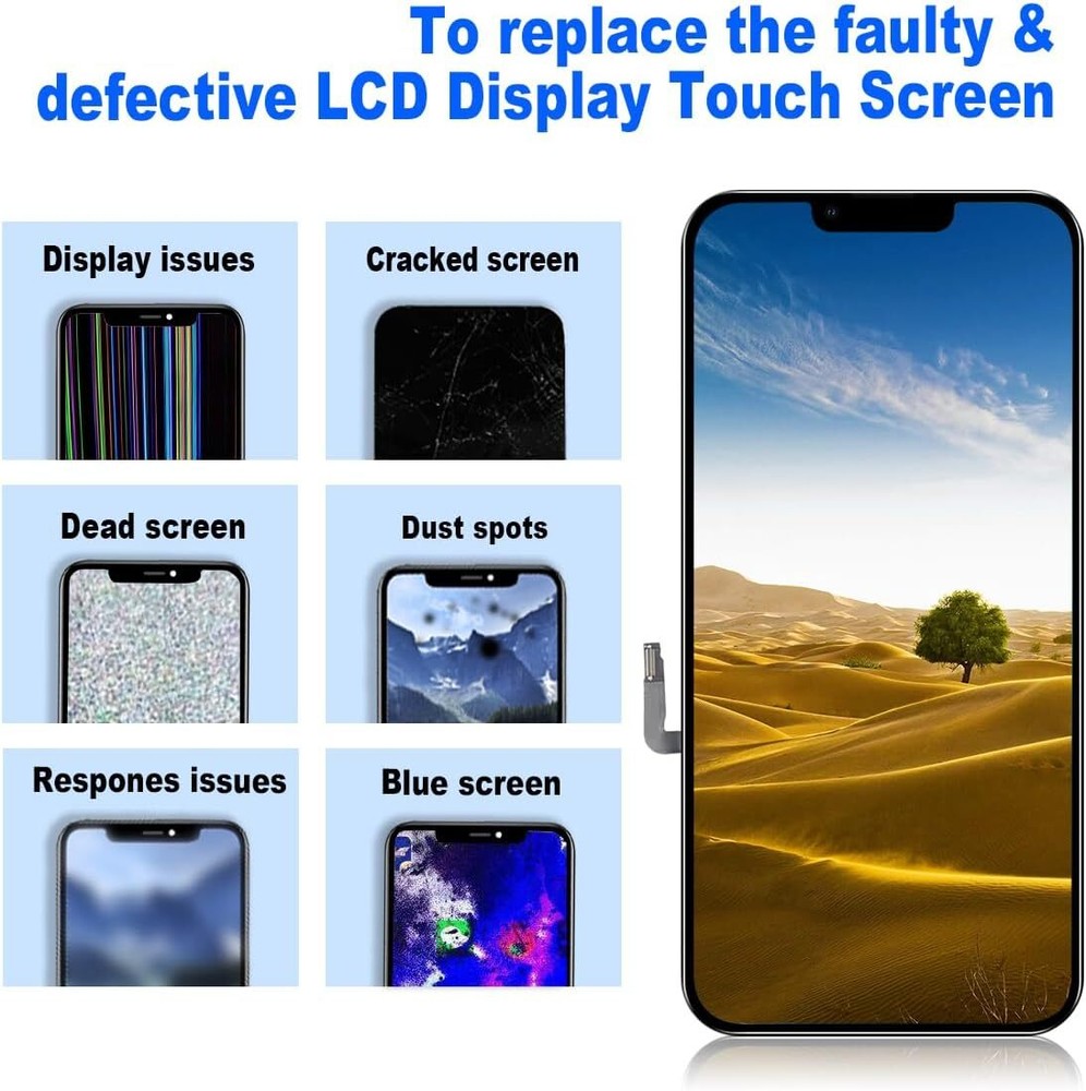 For iPhone 14 LCD Display Touch Screen Full Digitizer Replacement Assembly Tool