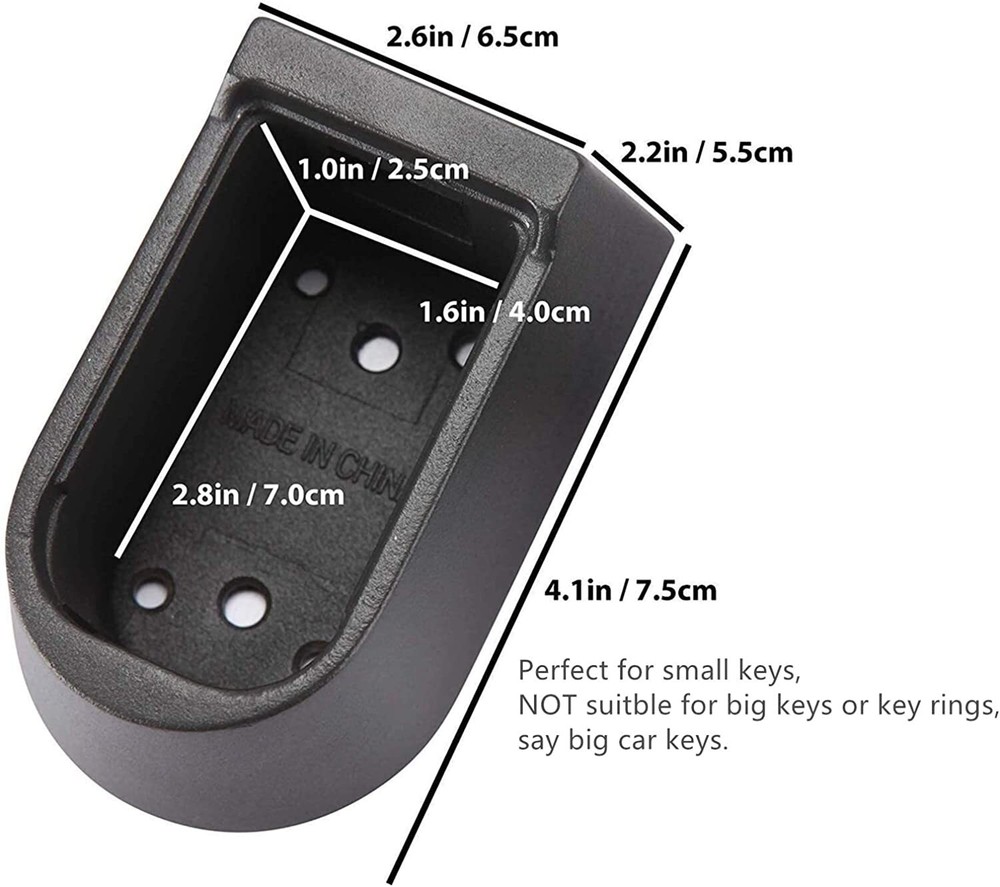 Mounted Push Button Combination Key Safe Storage Security Lock Box Rubber Cover