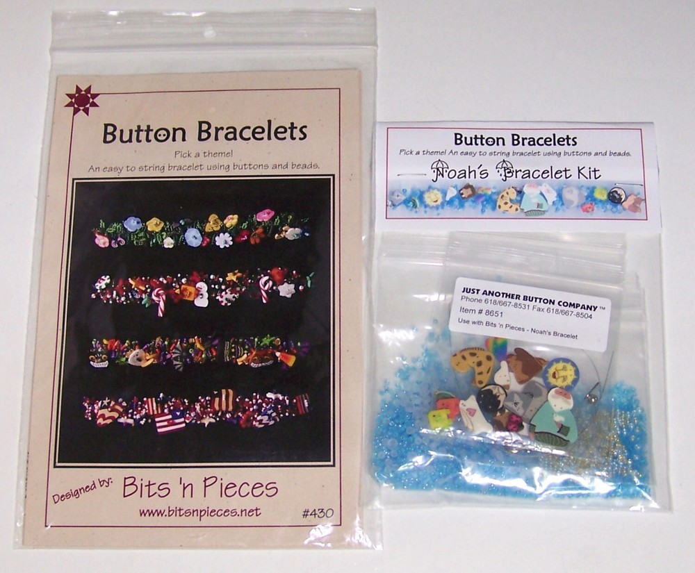 JABC Easy To String NOAHS BUTTON & BEADS BRACELET Kit