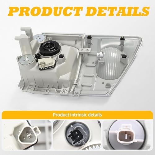 Driver Side Headlight Assembly w/Corner Lamp Compatible with NPR NPR-HD Left