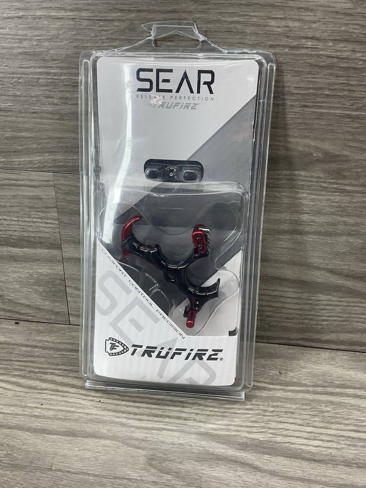 Tru-Fire Sear Red (BTR) - Hand-Held Archery Compound Bow Hinge Release....NEW!!