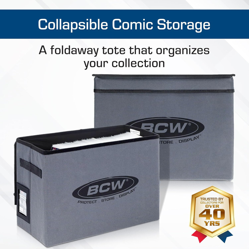 Comic Book Storage Box - 1 Ct | Foldable Comic Book Case | Each Fits 125-150 Sle