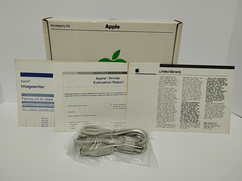 Vintage Apple IIC Imagewriter Printer Accessory Kit A2C4515 OPEN BOX- READ a3