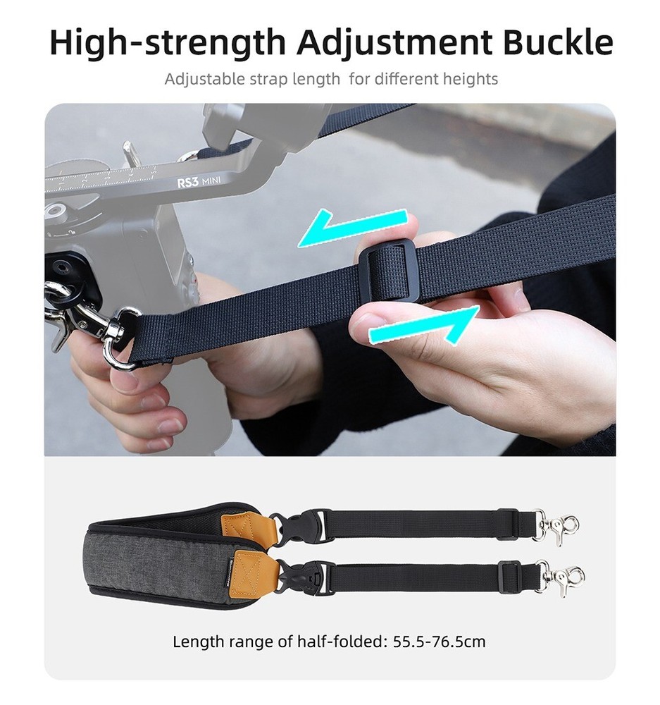 High Grade Handheld Gimbal Stabilizer Neck Shoulder Strap Dual Hook(Bulk 3 Sets)