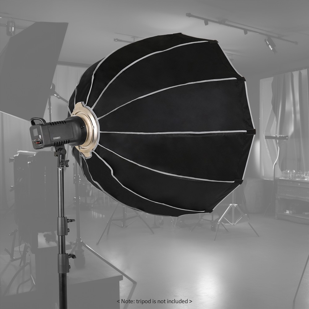 120cm/ 47in Quick Release Parabolic Softbox Foldable Softbox with Bowen Y3Z8