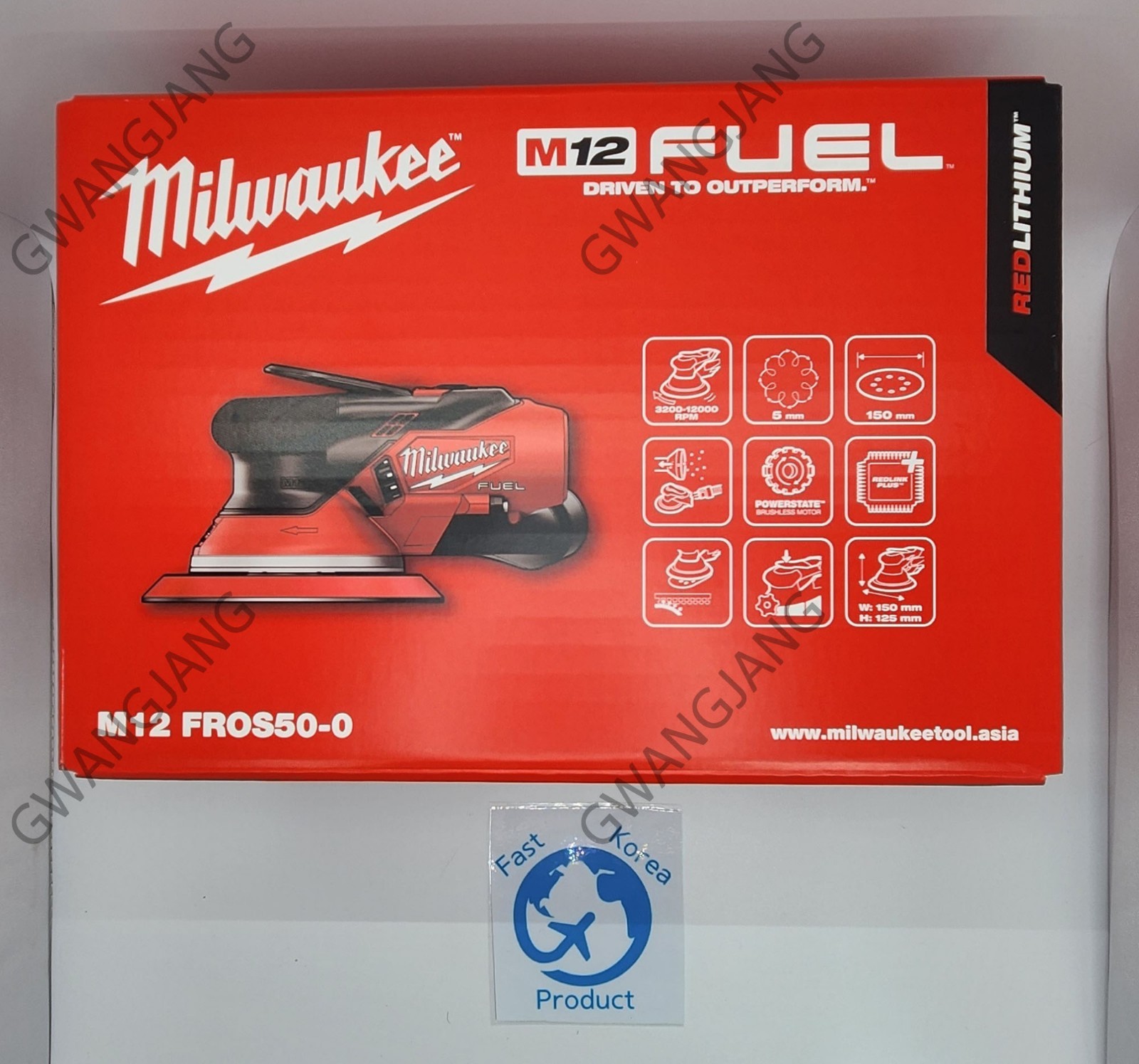 Milwaukee M12FROS50 12V 6" Orbital Sander Bare Tool Only Body DIY Professional
