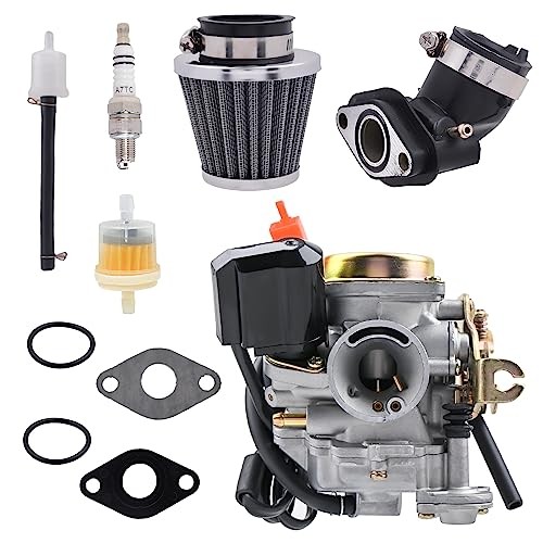 50cc Carburetor for 49cc 50cc GY6 4 Stroke Scooter Taotao Go Kart Moped PD18J