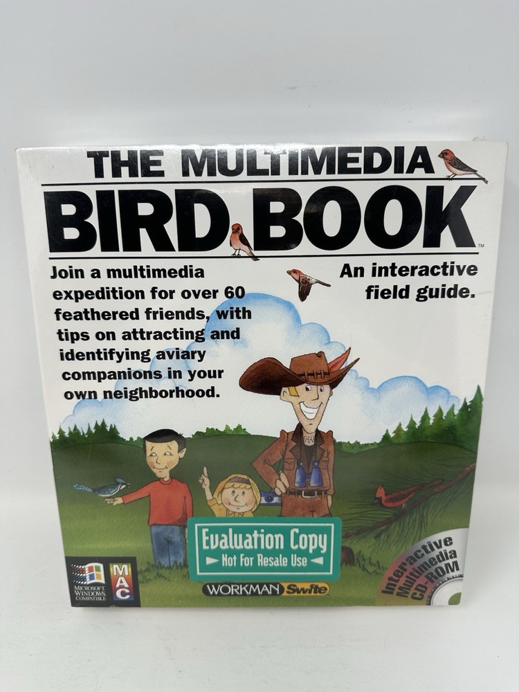 The Multimedia Bird Book CD-ROM Windows Mac NEW Sealed