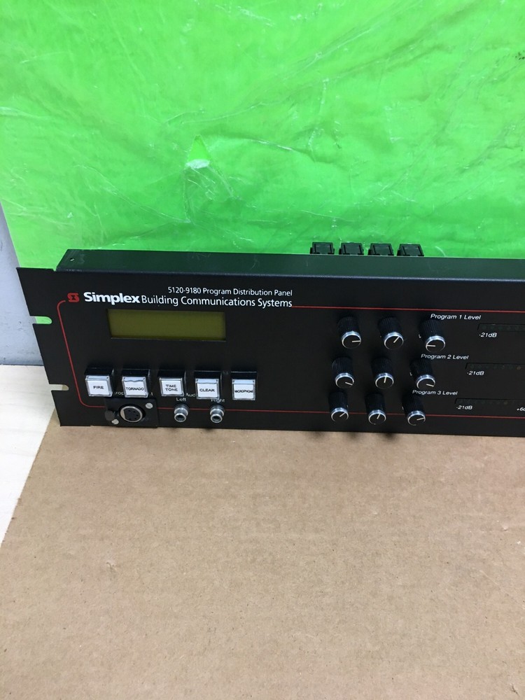 Simplex 5120-9180 Program Distribution Panel With Display