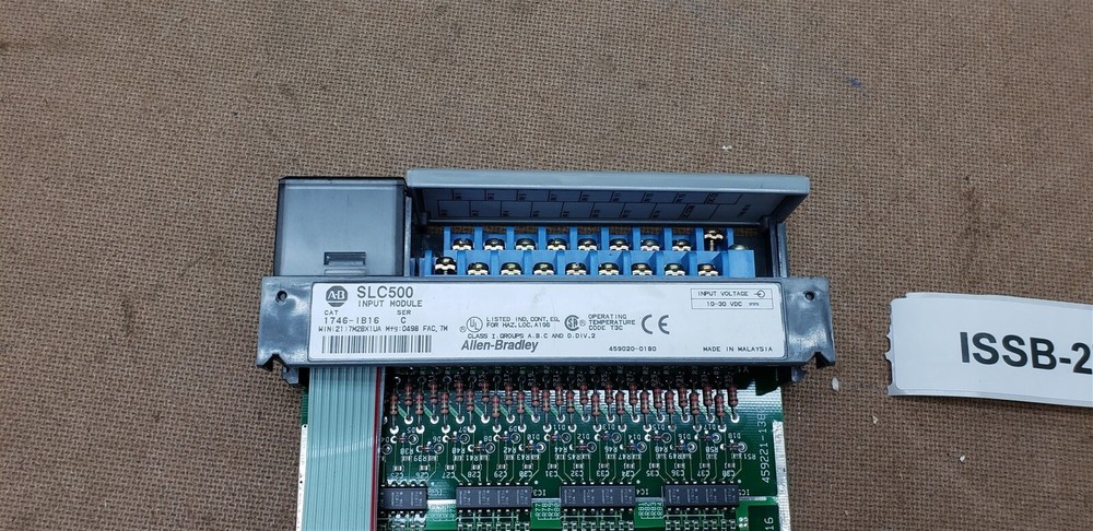 Allen Bradley 1746-IB16 Ser. C SLC500 Input Module Excellent Condition