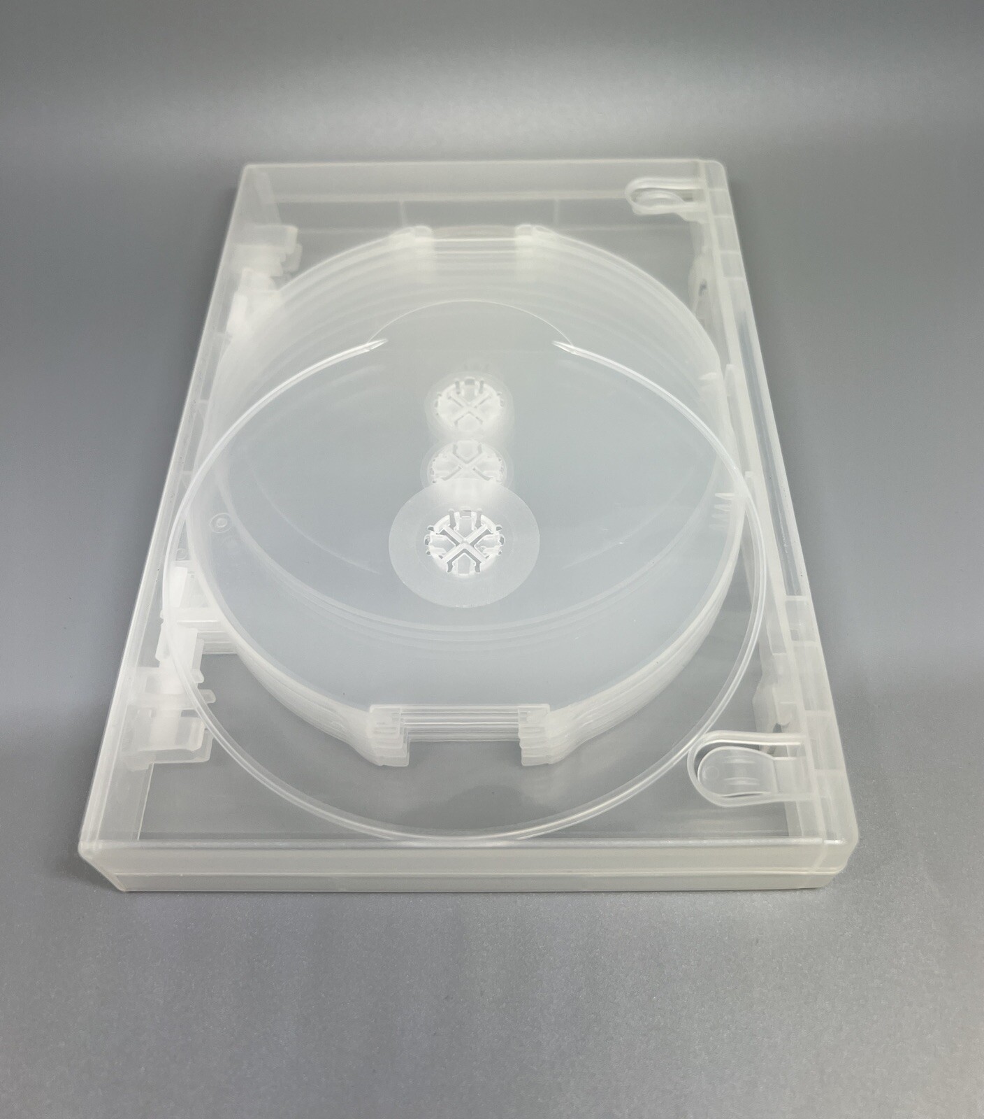 2 TOP QUALITY 25MM 10-DISC DVD CASE, SUPER CLEAR, CLIP, VIVA2510CLR