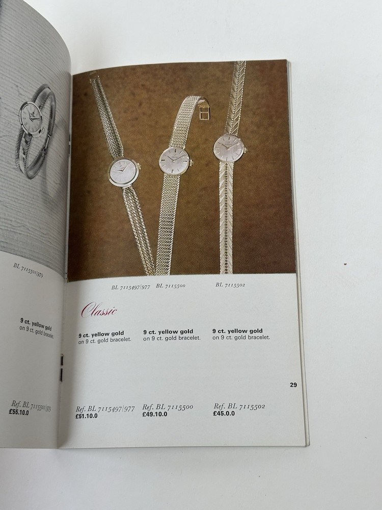 Omega 1963-4 Collection Catalogue