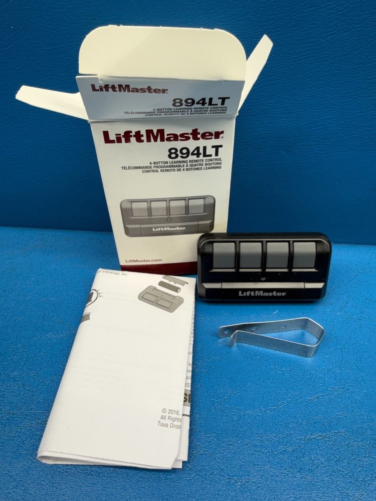 OEM Liftmaster 894LT  4-Button Programmable Garage Door Learning Remote Control